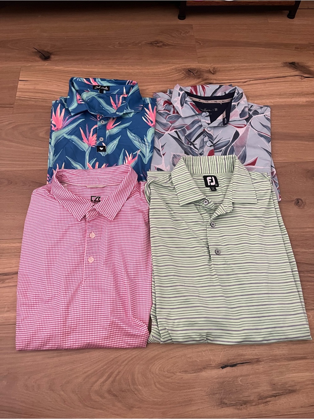 Men’s Lot of 4 Performance Polo Shirts